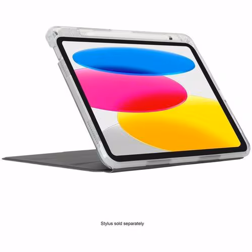 Estuche de transporte Targus Click-In THZ850GL (Voltear) para 25.9cm (10.2") a 26.7cm (10.5") iPad (7Ş generación), iPad Air, iPad Pro, iPad (8a Generación), iPad (9.Ş generación) Tableta - Negro - Resistente a Caídas
