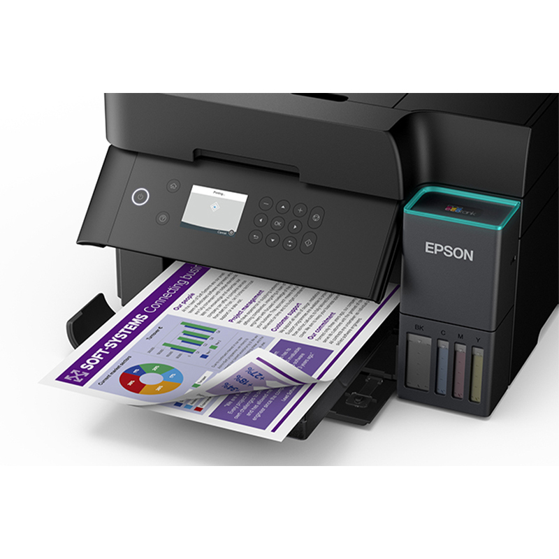 Impresora Multifuncional de tinta Epson EcoTank L6370, imprime/escanea/copia/Wi-Fi/Ethernet/USB - Imagen 3