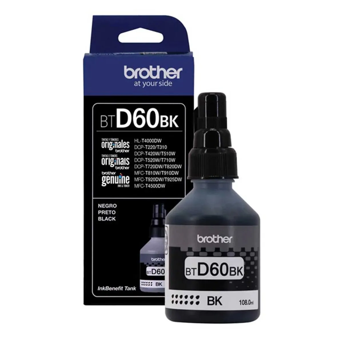 Tinta Brother BTD-60bk Negro