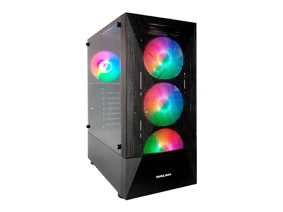 Case Gamer Halion Stuka Cr11 Fuente 500w Negro